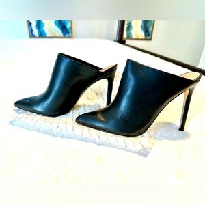 🔥Aldo -Black Leather Mule/ Clog Heels -Womens Size 8🔥
